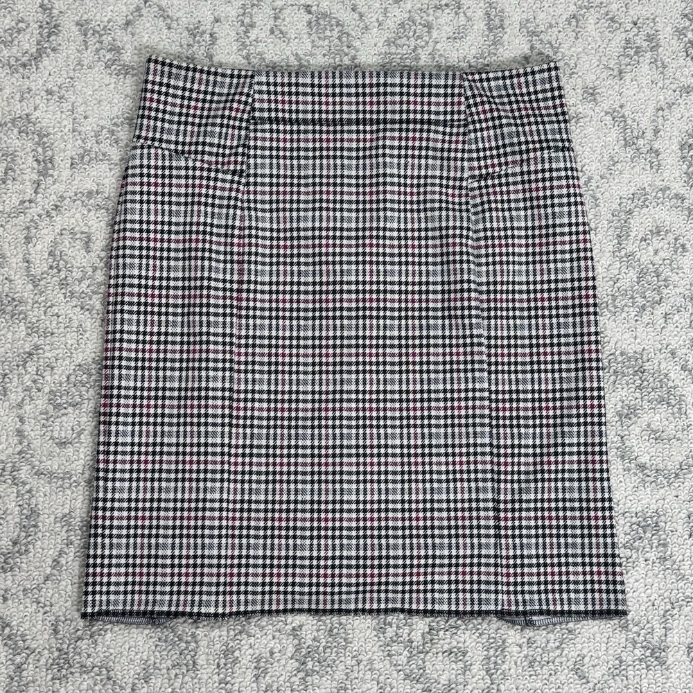 Michael Kors‎ Houndstooth Pencil Skirt Women's Size Large Black & Pink
